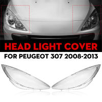 Car Front Headlight Lens Cover Replacement Headlight head light lamp Shell Cover for Peugeot 307 2008 2009 2010 2011 2012 2013