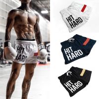 tfu336336 ขายดีที่สุด - /☋▼● Quick-drying Shorts Men 39;s Mesh Stretch Training Beach Pants HIT HARD Print GYM Basketball Short