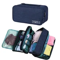 Travel Storage Bag For Underwear Cosmetics Makeup Travel Organizer Bag Wardrobe Clothe Pouch Socks Panties Bra Bags 3 LayerShoe Bags