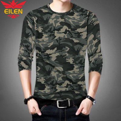 EILEN เสื้อยืดเสื้อยืดเกมส์กลยุทธแขนสั้นลายพรางสำหรับกลางแจ้งแขนยาวยืดหยุ่นสูงระบายอากาศได้สำหรับการฝึกทหาร