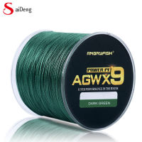 SD Angryfish Agwx9 500เมตร Senar Pancing Pe แข็งแกร่งทนทานต่อการฉีกขาดอุปกรณ์เชือกถักตกปลา