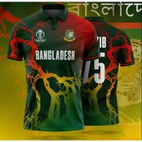 High quality Bangladeshi designed polo shirt xs-6xl for the Indian Cricket World Cup (free name customization)