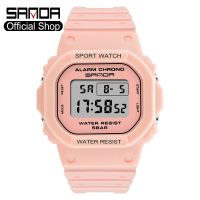 ♧☾ SANDA Women Watch Sports Watch Waterproof Multifunctional LED Watch