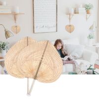 Wall Decor Summer Cooling Handmade Natural Bamboo Raffia Hand Fans Weaving