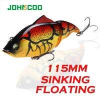 【hot】✑ஐ✑ 115mm Sinking VIB Fishing Lipless Crankbait Artificial Floating Hard Bait Pike Bass Tackle