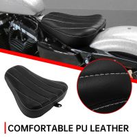 สำหรับ Harley Sportster 48 XL1200X 72 XL1200V 2010-2015โฟมกรองสารชีวเคมีหน้ารถจักรยานยนต์หนังสีดำเบาะนั่งคนขับ