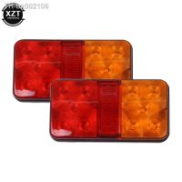 ♂ 2PCS 12V 24V 10 LED Tail Light Taillight Turn Signal Indicator Stop Lamp Rear Brake Light for Car Truck Trailer Caravan