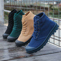 TOP☆PML work shoes &amp; canvas boots for men which with high top and Strappy upper can be wore in field