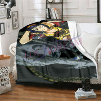 3D Cartoon Cowboy Bebop Printed Blanket Flannel Blanket Personalized Fleece Blankets for Sofa Bed Gift Lightweight Nap Blanket