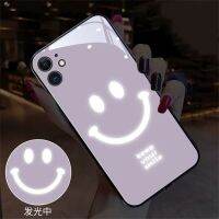 สายเรียกเข้ากระพริบเปล่งปลั่ง Led เคสมือถือรอยยิ้มการออกแบบสำหรับ Samsung Galaxy S23 S21 S22 Plus อัลตร้าโน้ต10 20 A21S A14 A53