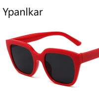 Candy Color Sunglasses Square Red Color Glasses Sunglasses - Color Trend Sunglasses - Aliexpress