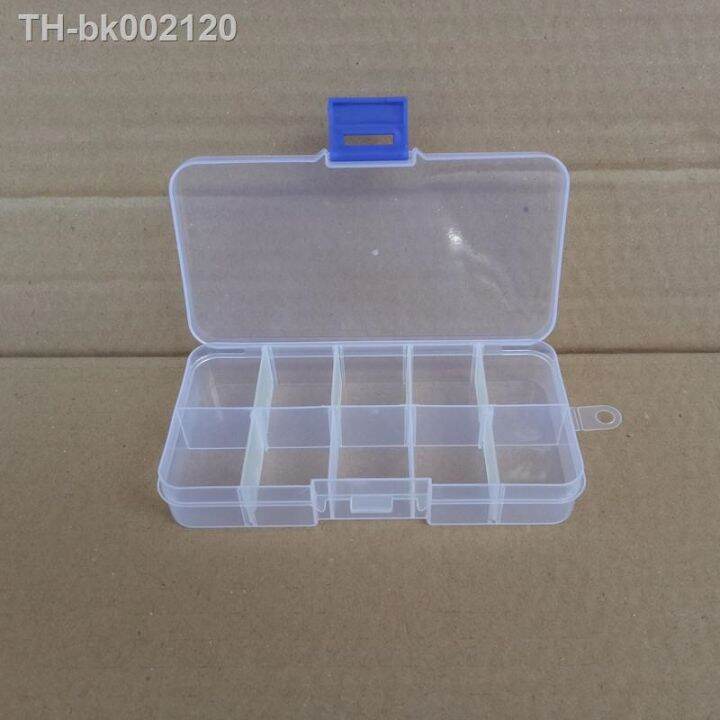 10-grids-adjustable-transparent-plastic-storage-box-for-small-component-jewelry-tool-box-bead-pills-organizer-nail-art-tip-case