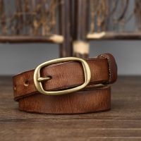 2.3cm Do Old Copper Buckle Width Women Cowskin Genuine Leather Belt For Female Strap Ladies Adjustable Belts Retro High Quality Belts