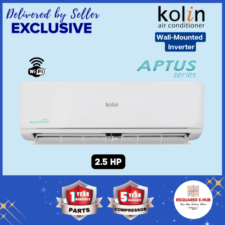 Kolin Split Type Aptus Series Inverter Wifi R32 Ionizer 4 Way Swing