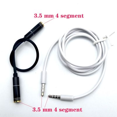 2pcs/lot Male to male Audio Extension aux Cable jack 3.5mm 4 pole Female To Female Audio Cable Gold Plated Audio Cable