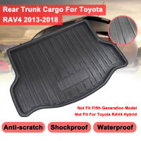 ด้านหลัง Trunk Cover Matt Mat รถถาด Boot Liner Cargo Boot Liner โคลนลื่นสำหรับ Toyota RAV4RAVA 4 2013-2018พรม