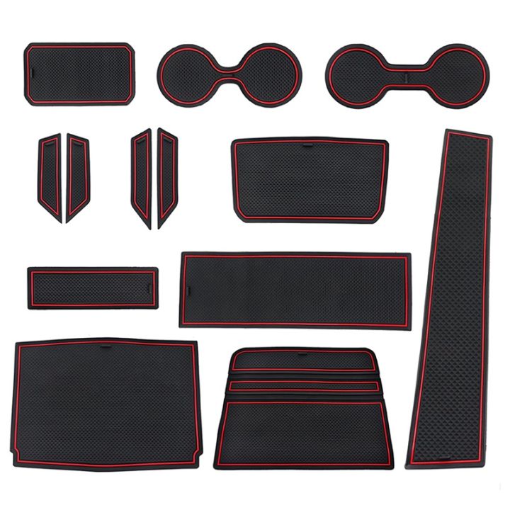 for-ford-bronco-2021-2022-4-door-anti-dust-cup-holder-insert-center-console-shifter-liner-trim-door-packet-mats-13pcs