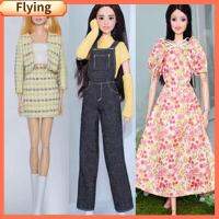 FLYING แฟชั่นสำหรับผู้หญิง เสื้อโค้ทตุ๊กตา11.5" อุปกรณ์เสริม DIY สวมใส่สบายๆ เสื้อผ้าเจ้าหญิงตุ๊กตา ของใหม่ หลากหลายสไตล์ กางเกงยีนส์ขายาว ตุ๊กตา30ซม.