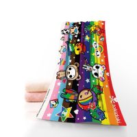 New Customizable Tokidoki Art Fitness Sports Portable Quick-Drying Towel Yoga Outdoor Bamboo Fiber Towels Size 35x75cm Towels