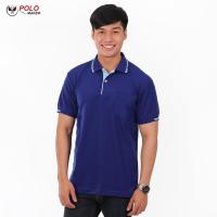 เสื้อโปโล KanekoTK สีสด ยับยาก สีน้ำเงิน PK085 (ชาย) - PMKPOLOMAKER