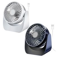 Mini Fan, Quiet USB Fan, Small 360° Table Fan, USB Table Fan with 3 Speed, Table Fans for Car, Bedroom, Motorhome