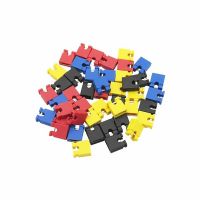 100PCS Pitch jumper shorted cap &amp; Headers &amp; Wire Housings 2.54MM SHUNT Black yellow white green red blue WATTY Electronics