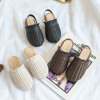 2021 Summer Fashion Childrens Rattan Woven Sandals Girls Flat Casual In The Kids Home Footwear