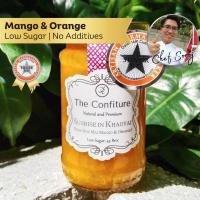 แยมมะม่วงน้ำดอกไม้ผสมเนื้อส้ม Sunrise in Khaoyai (Namdokmai Mango &amp; Orange) 125 กรัม - The Confiture