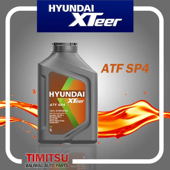 HYUNDAI XTEER AUTOMATIC TRANSMISSION FLUID ATF SP4 1 LITER HYUNDAI ...