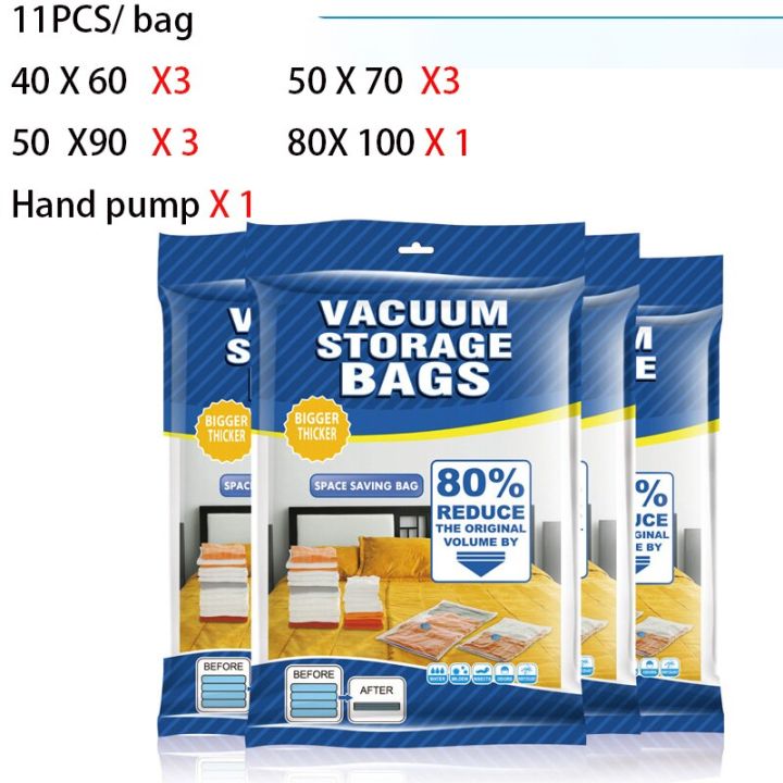 1/5/10pc Vacuum Storage Bags,for Bedding,Pillows,Towel,Clothes