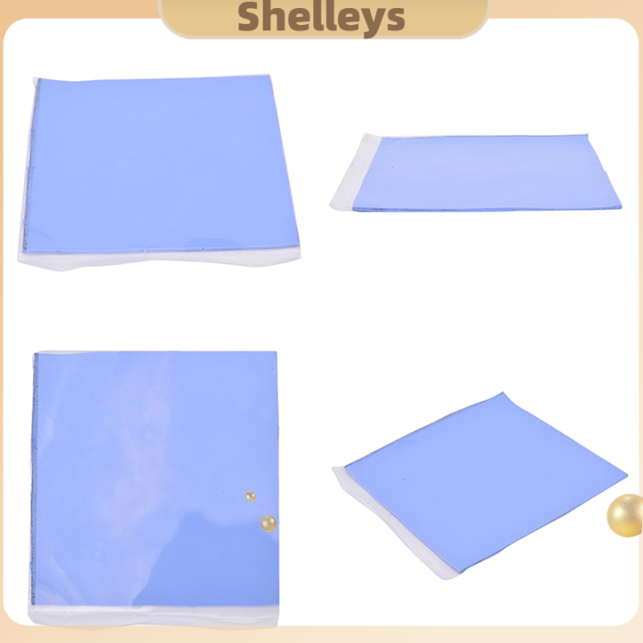 shelleys-cpu-gpu-สีน้ำเงินระบายความร้อนด้วยฮีทซิงค์ตัวควบคุมอุณหภูมิแผ่นซิลิโคน100mm-x-100mm-x-1-5mm