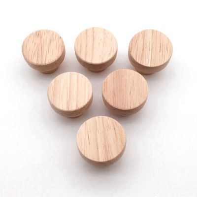 4812pcs Wood Round Pull Knobs Natural Wooden Cabinet Drawer Wardrobe Knobs For Cabinet Drawer Handle Furniture Hardware Tools