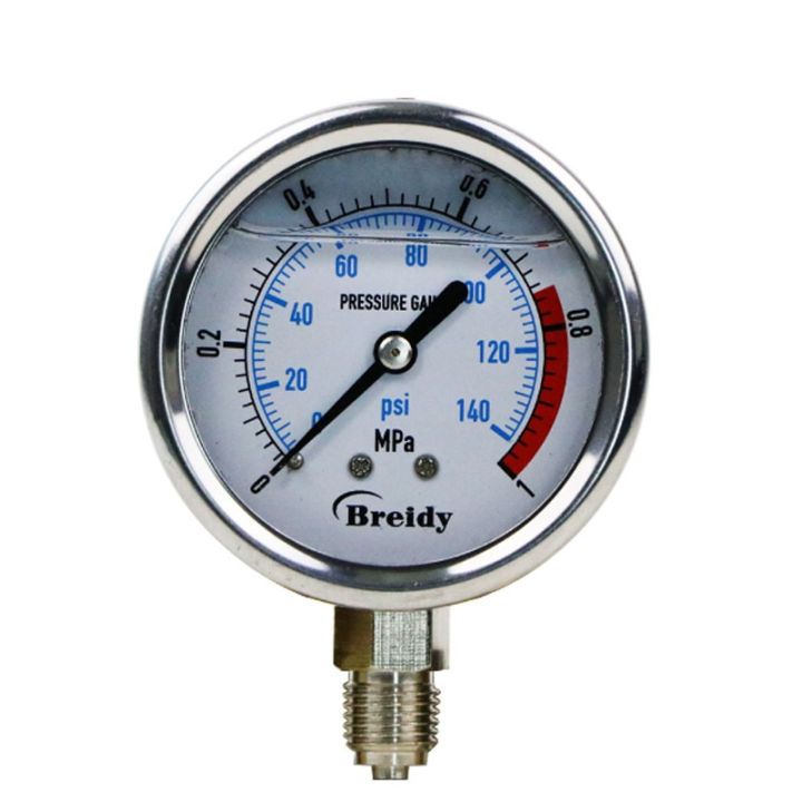 เกลียวข้อต่อ-yn60เกจวัดความดัน0-60mpa-m14-1-5-g1-4-pt1-4เกจวัดความดันต้านการน้ำมันสำหรับการสั่นสำหรับอุตสาหกรรมครัวเรือน