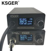 KSGER STM32 OLED T12 Soldering Station SMD Hot Air Gun Rework Resoldering Station Electric Tools Iron Tips 700W Auto-Sleep