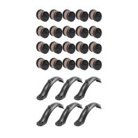 46 Pcs Electric Scooter Accessories: 40Pcs MTB Disc Brake Pads Kit &amp; 6Pcs Rear Wheel Mudguard Fender Guard