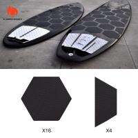 แผ่นดาดฟ้าเบาะลากกระดานโต้คลื่นหกเหลี่ยม Flameer สำหรับบอร์ดรูปปลา Skimboard