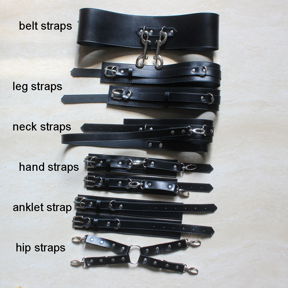 MenS Suspenders Harajuku Single Strap Clip Leather Punk Hook Adjustable Leg Ring Handmade Sock Garter