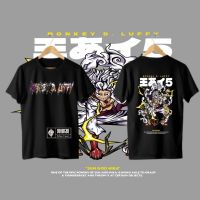 2023 New Tshirt Gear 5 Luffy 100 Cotton Black