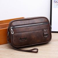 New Casual Shoulder Bag Mens Fashion Crossbody Bag Large Capacity Mens Clutch Bag Horizontal Small Square Bag Hand Bag 【OCT】