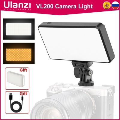 Ulanzi VL200 5000mAh Camera Video Light 2500K-9000K 8W Recharagble Youtube Live Makeup Lighting Samrtphone Fill Lights Phone Camera Flash Lights
