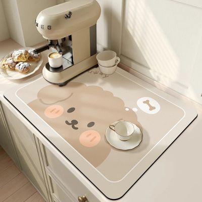Non-slip Kitchen Absorbent Mat Placemats Table MATS Diatom Mud Waterproof Insulation Insulation Non-slip Placemats Drain Plate