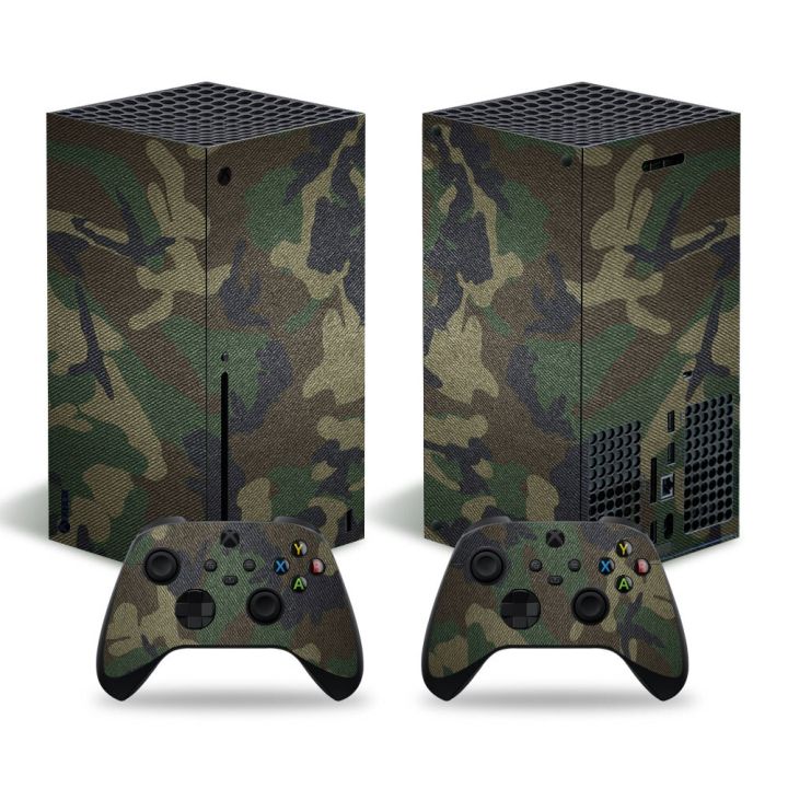 (MQ รูปแบบใหม่) สติกเกอร์สำหรับ Xbox ผิวรูปลอกชุดสำหรับ Xbox X ตัวควบคุมคอนโซล #0598กรอบและที่คลุม