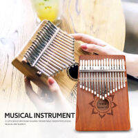 Kalimba พร้อมกระเป๋า Thumb Piano 17คีย์เครื่องดนตรีมะฮอกกานีแอฟริกัน Mbira Finger Pianos Kid Gift