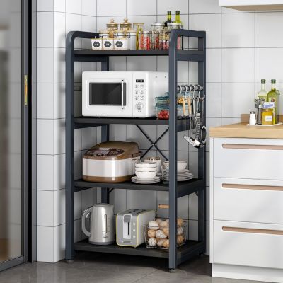[COD] Storage Rack Floor Multi-layer Microwave Oven Supplies Household Daquan Multi-functional