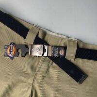 z74nfyx Dickies คลาสสิค logo เข็มขัดผ้าใบชายและหญิงแบรนด์แฟชั่นบุคลิกภาพเข็มขัดหัวเข็มขัดเรียบ กางเกงทำงานแมทช์ลุคง่าย