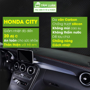 Thảm taplo honda city 2021 2022 da carbon Tâm Luân, không mùi