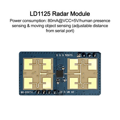 HLK-LD1125H-24G Radar Sensor Body Sensor โมดูล Motion Detection Sensor ไมโครเวฟ Human Detection Sensor โมดูลสำหรับ Smart Home