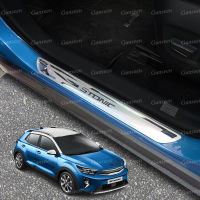 For Kia Stonic GT Line Door Sill Protector Scuff Plate Car Sticker Accessories Auto Pedal Styling 2020  2019 2018  2017