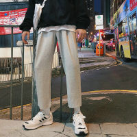 Men Loose Solid Pants Japanese Casual Cotton Trousers Man Jogger Pants Mens Baggy Pants Gray Black Autumn Stright Leg Sweatpants Oversized Joggers Streetwear Trousers For Men