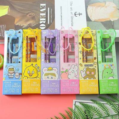 Five Piece Creative school opens Stationery Set Gift Box Student and Childrens Birthday Gift Stationery